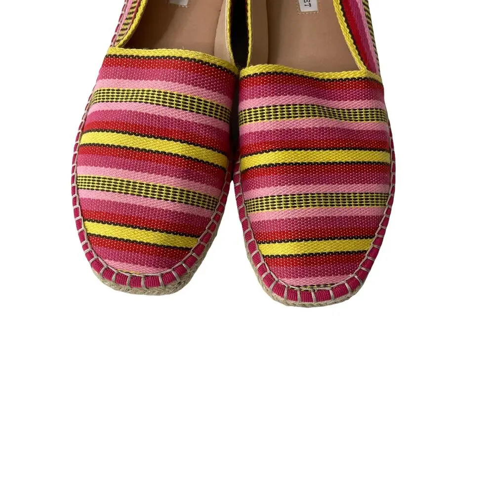 Chelsea & Violet Espadrille‎ Pink Woven Shoes